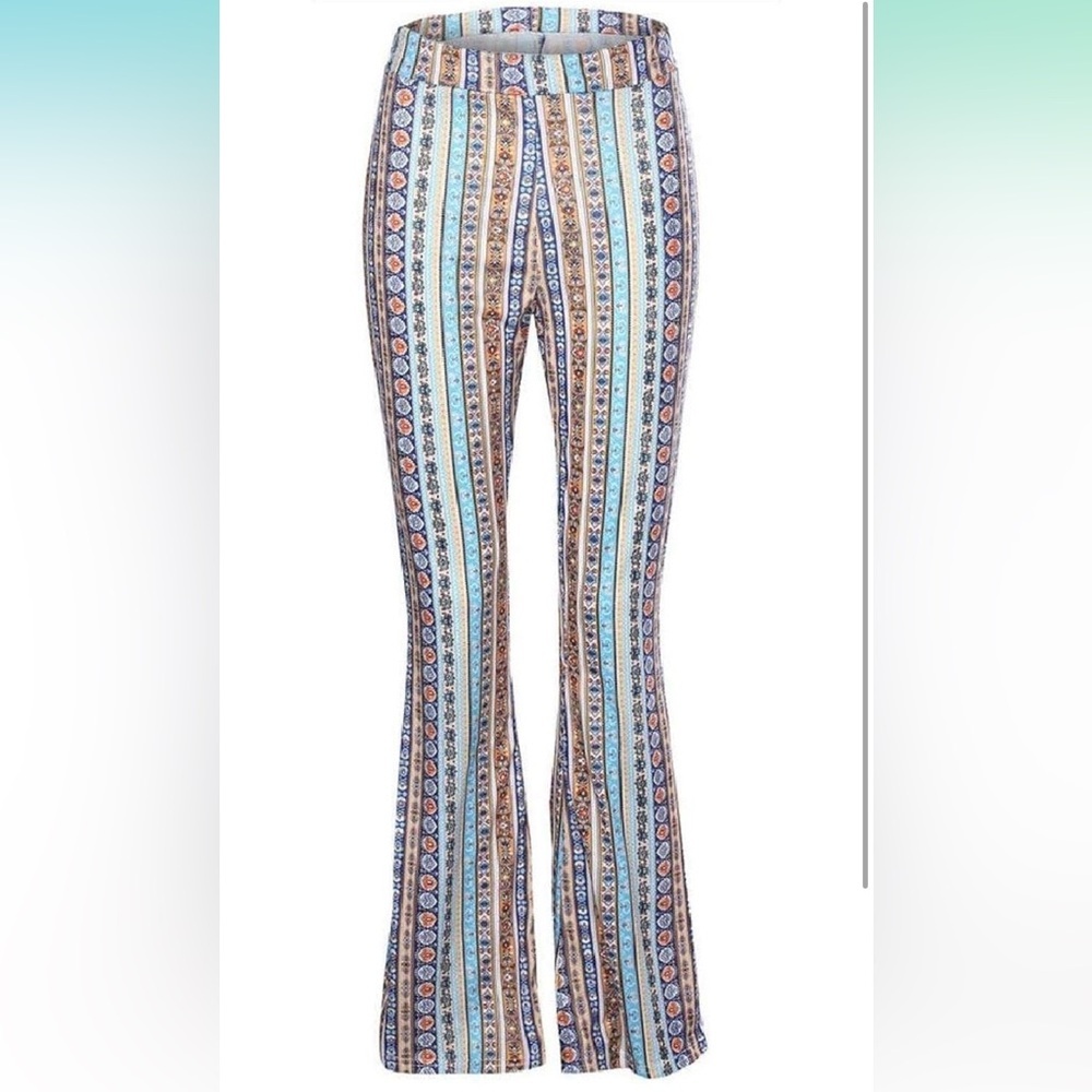 Stretch flare palazzo pants - Picture 4 of 7